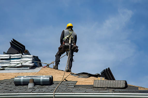 Professional Roofing technician working in Manchaug, MA